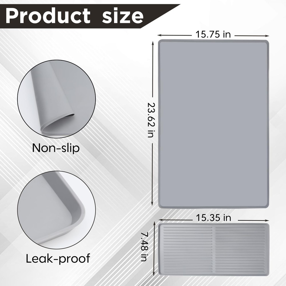 Bottle Maker Formula Machine Mat,With Draining Mat,Compatible with Baby Brezz...