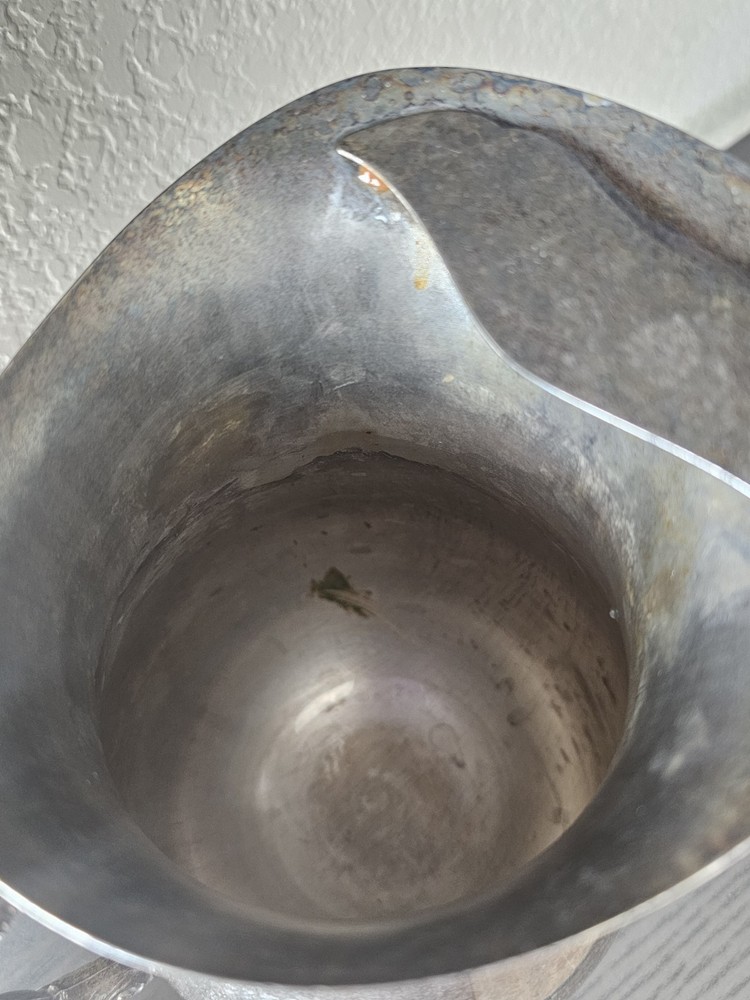 Vintage International Silver Co. footed Water Pitcher Silverplate