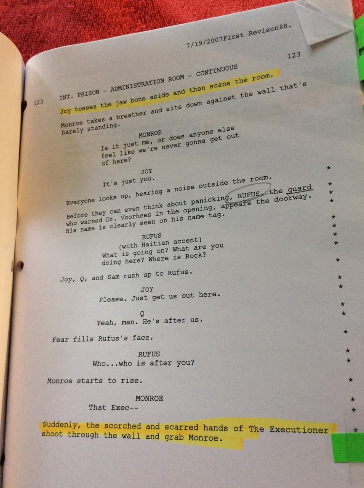 ORIGINAL SCRIPT THE EXECUTIONER NATE LANGFORD JENNIFER BLAIR