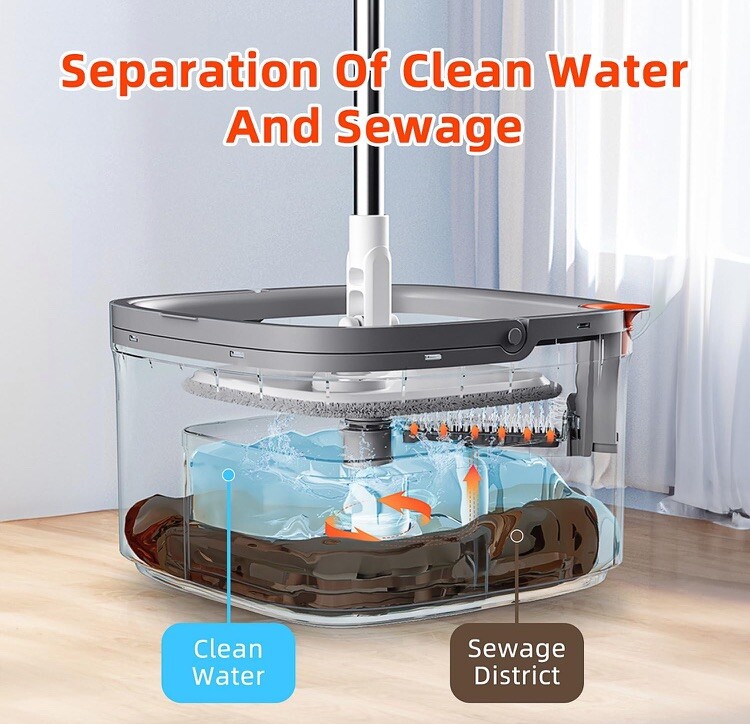KZKR Spin Square Mop