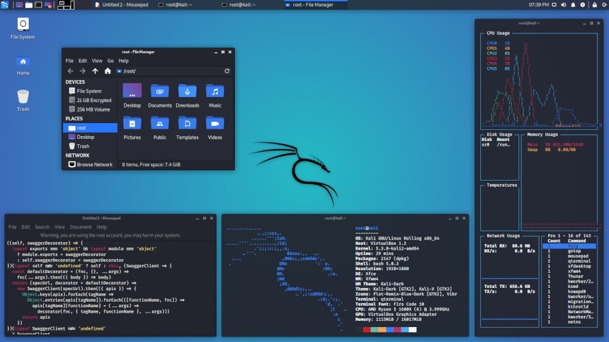 Kali Linux 2023.3 Bootable Install, USB 3.0, Live OS, Pentesting, Cybersecurity