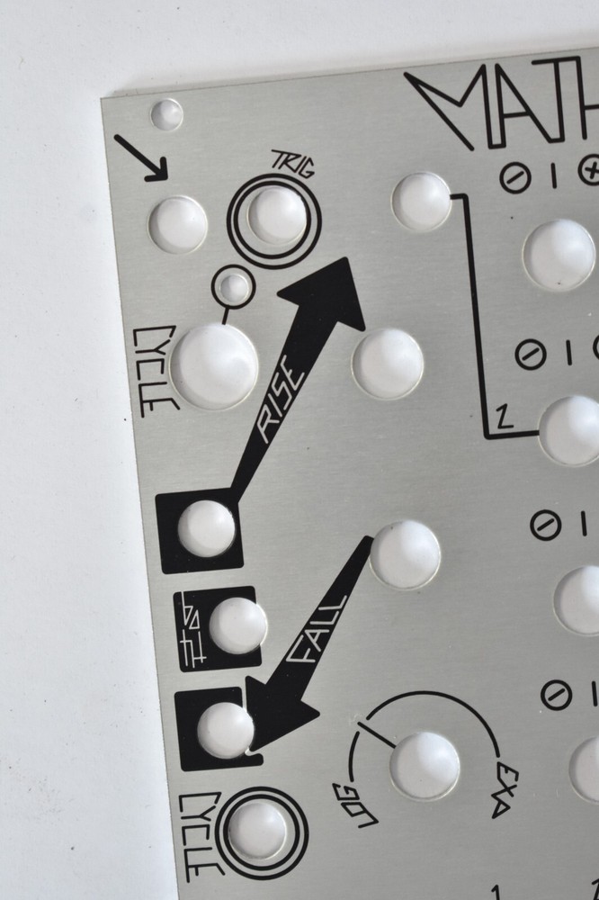 Make Noise Maths Complex Function Module Replacement Steel Faceplate ONLY