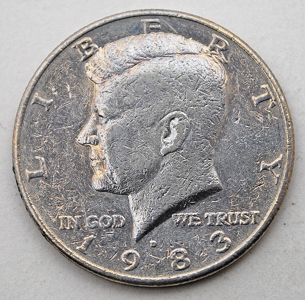 1983-D Kennedy Half Dollar Coin - Not Cleaned