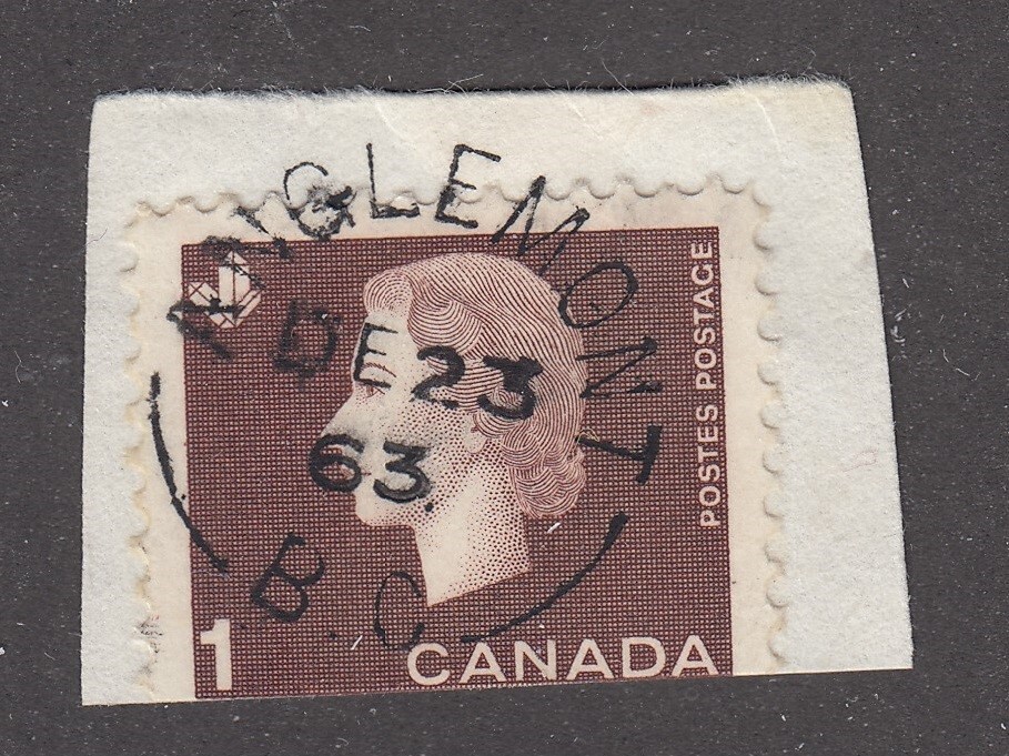 B.C. Split Ring Town Cancel "ANGLEMONT" DE 23, 63