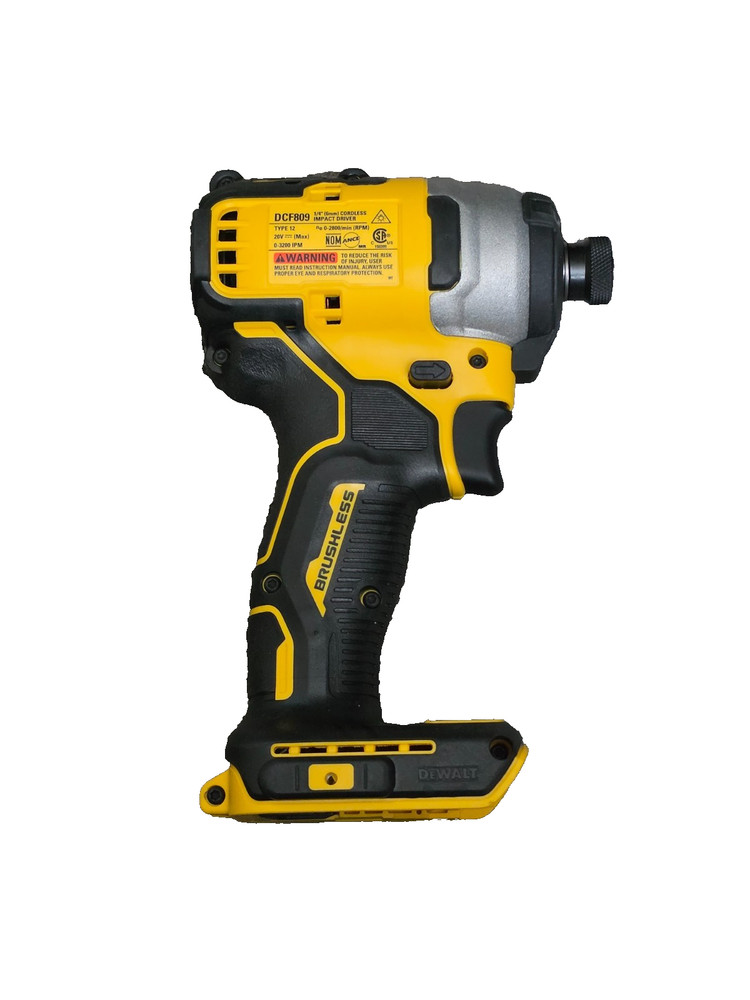 DeWALT DCF809 20V MAX Atomic 1/4" Brushless Impact Driver, Tool Only, Open Box