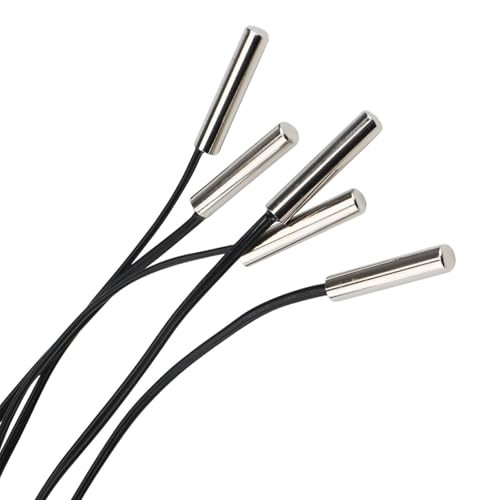 5PCS 1M 10K 3950 NTC Thermistor Temperature Sensor Probe, 1% Accuracy