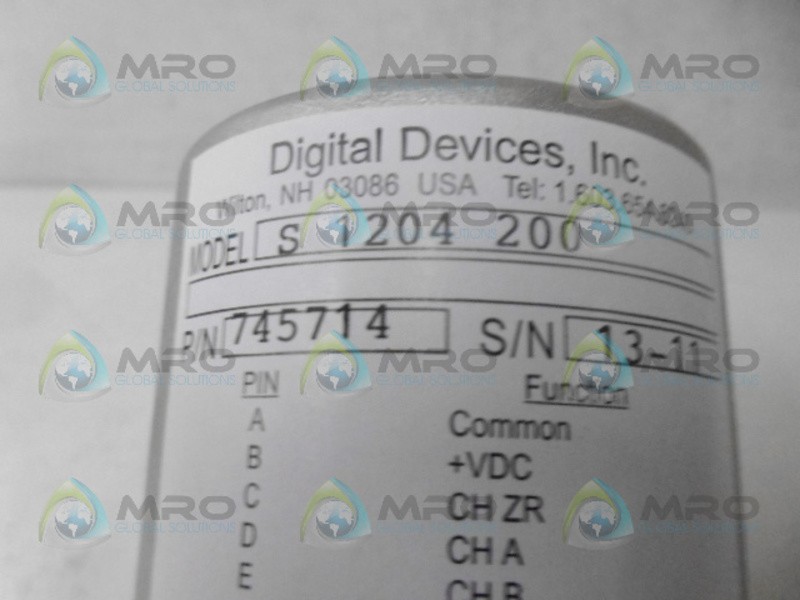 DIGITAL DEVICES S-1204-200 DIGITAL ENCODER NSNP