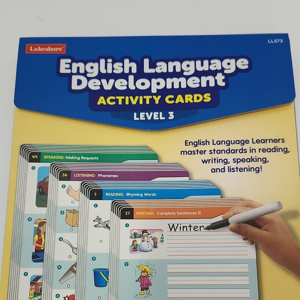 Lakeshore English Language Development Activity Cards Level 3, Grades K-2, Alph…