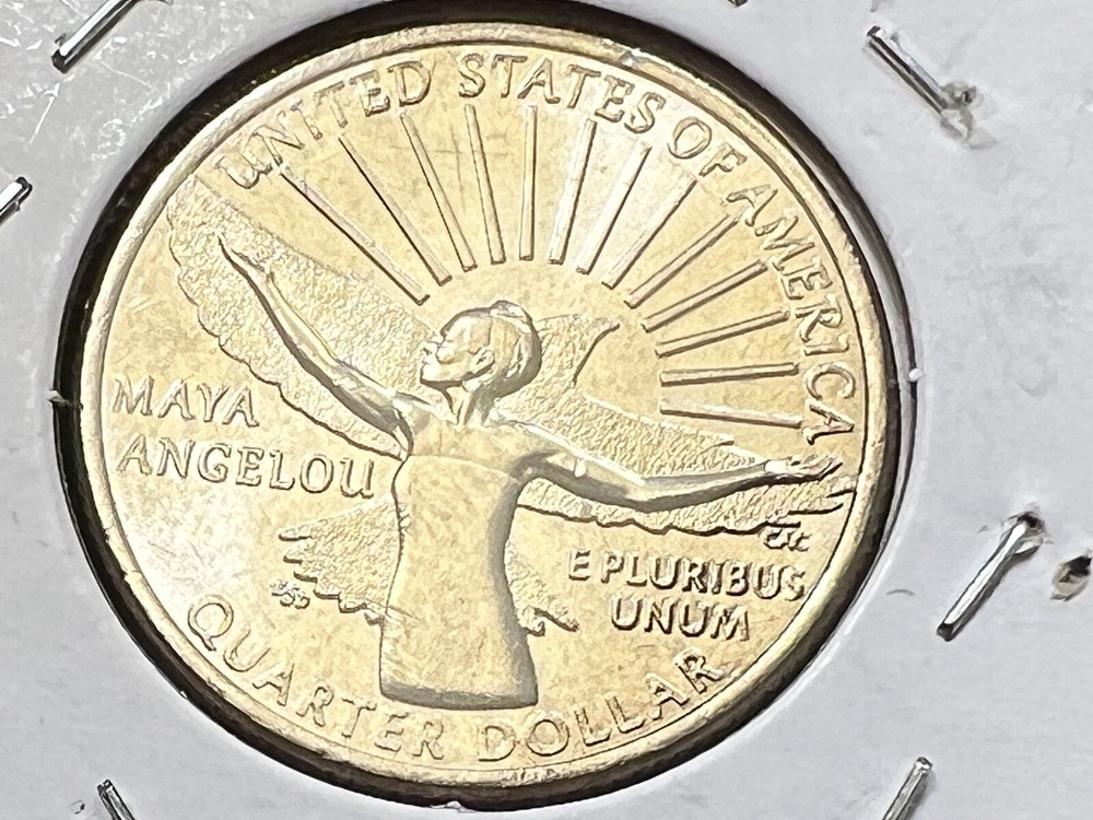 2022 P Maya Angelou quarter Strike Through Error