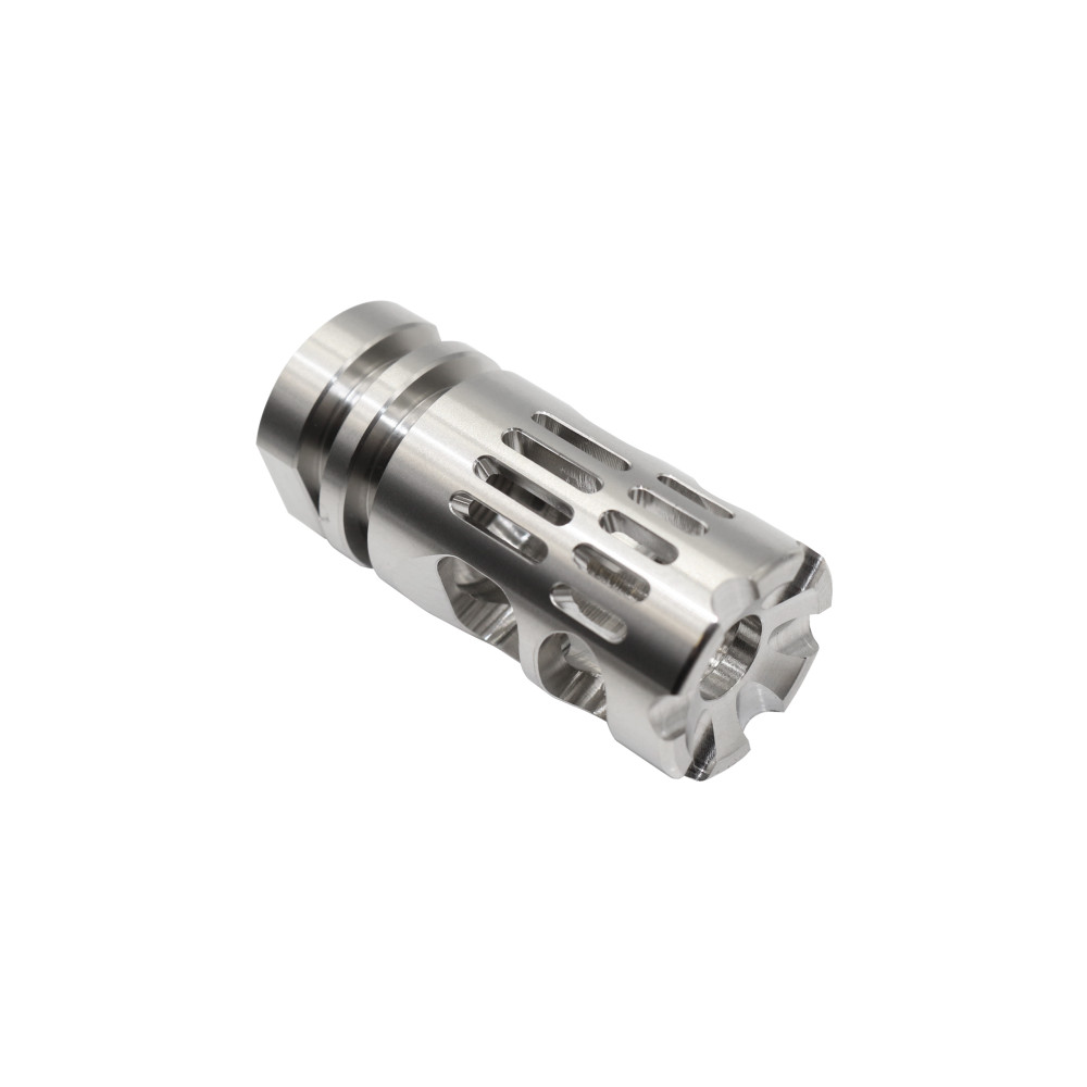 1/2x28 Hexasigma Comper Performance Muzzle Brake 223 22 Stainless Steel
