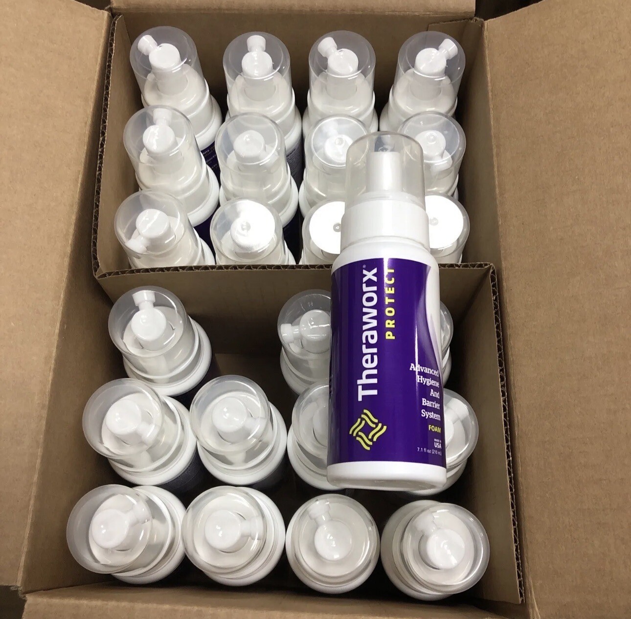 24 Theraworx Protect Advanced Hygiene And Barrier 7.1oz System Foam Whole Case G