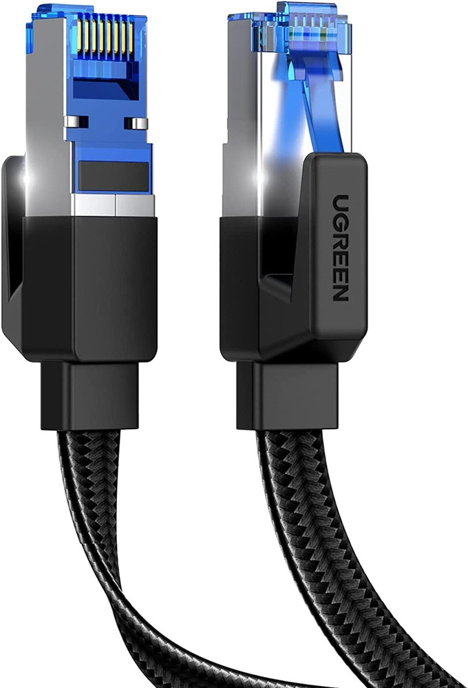 UGREEN Cat 8 Ethernet Cable 3FT, Flat High Speed 40Gbps 2000Mhz Internet Cable 2