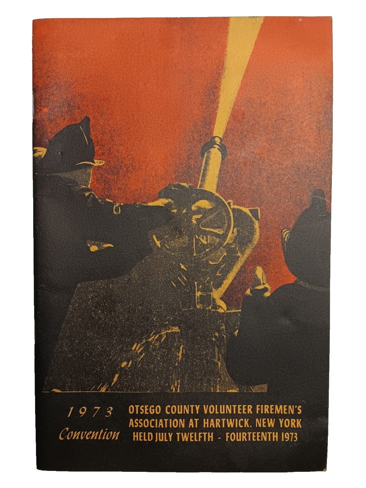 1973 Otsego County NY Vol. Fire Dept Convention Program Firefighting Hartwick