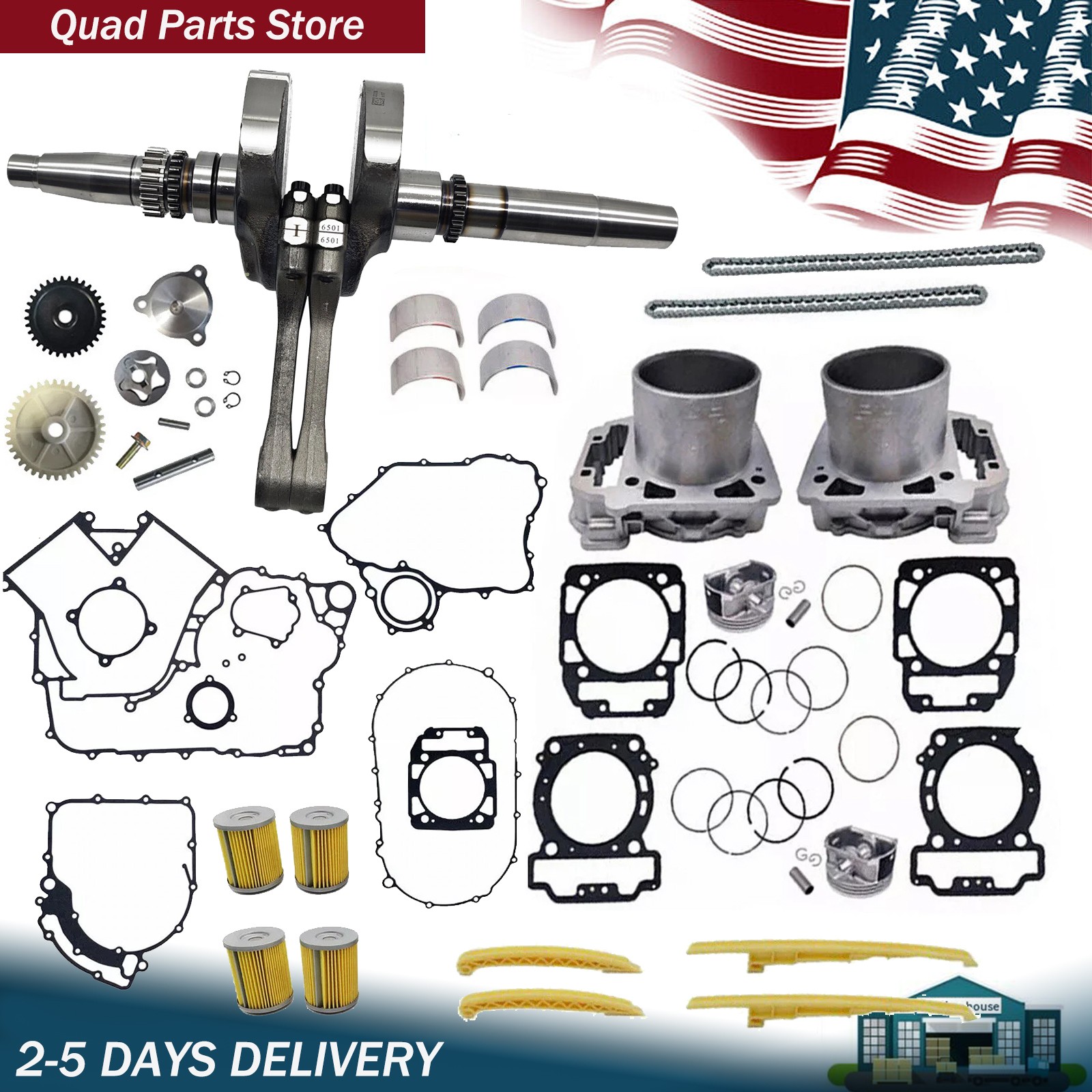 For CFMOTO CFroce 800X U8 Z8 Engine Rebuild Kits 0JWA-041000-10022 2021-2024 New