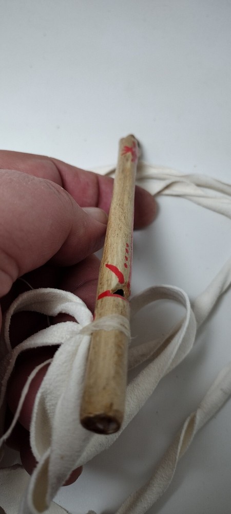 Native American Eagle Wing Bone Whistle Museum quality 6" Replica Eagle Bone