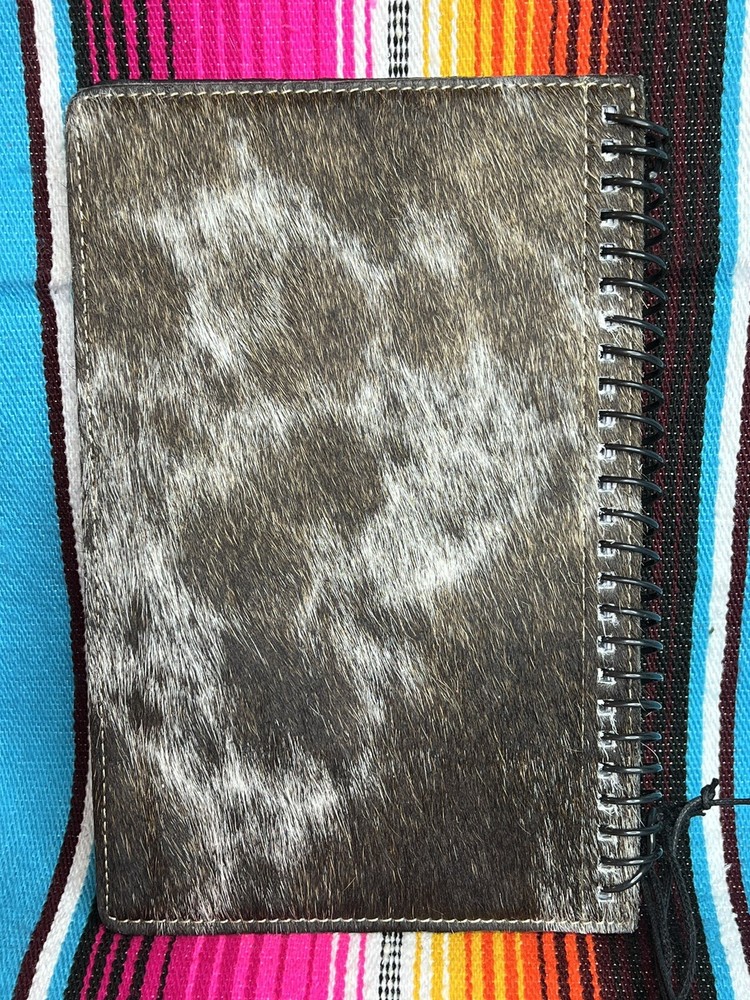 MYRA ~ COWHIDE ~ WIRE BOUND ~ HARDCOVER ~ JOURNAL