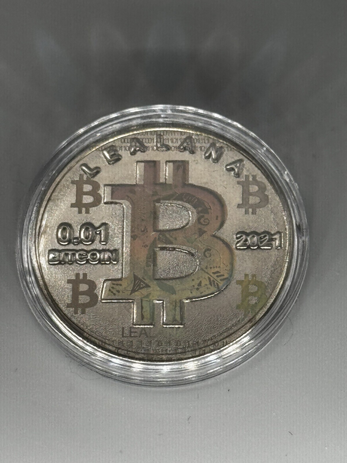 Lealana .01 nickel Design D Binary lim 140-#389-bit coin Lealana CASASCIUS