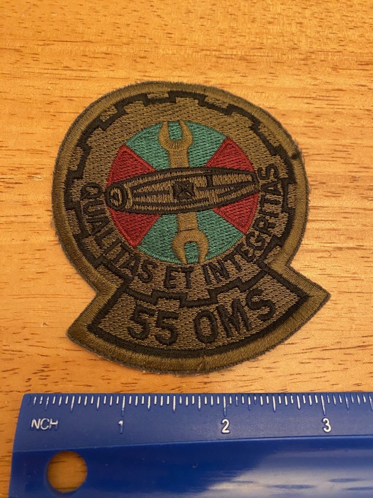 US AIR FORCE PATCH 55TH OMS SUBDUED INV9348