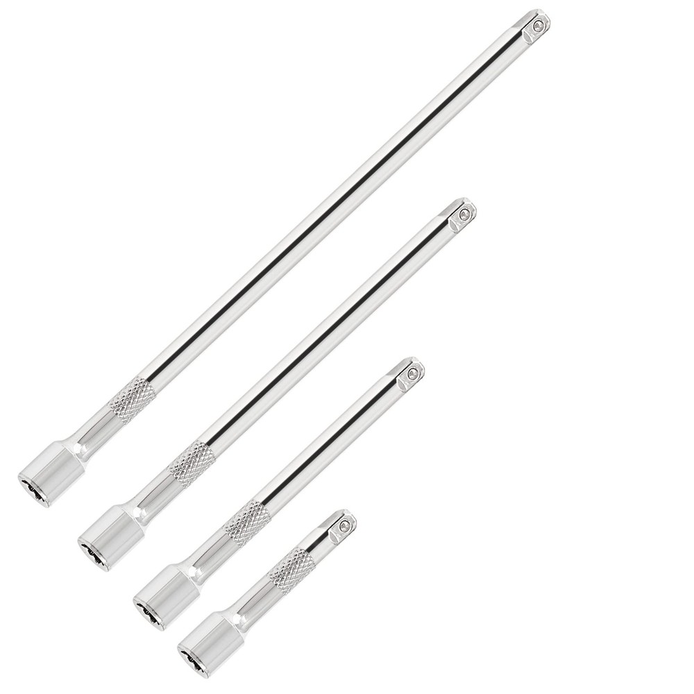 4Pcs Drive Socket Extension Set (Cr-V) Steel Socket Extension Set with Mirror...