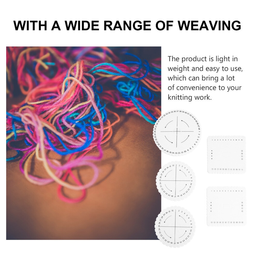 5PCS Kumihimo Loom Kumihimo Round Disk Cord String Braid Disc Beading Cord Plate