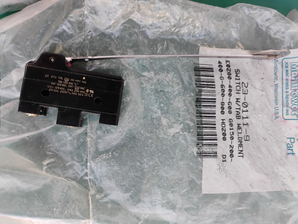 Manitowoc 23-0111-9 Ice Machine Switch With Tab Weldment