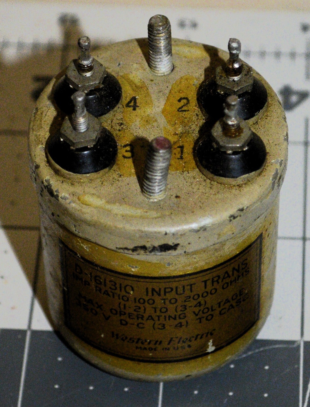 western electric D161310 input transformer for MC step up CW-30802 D-161310