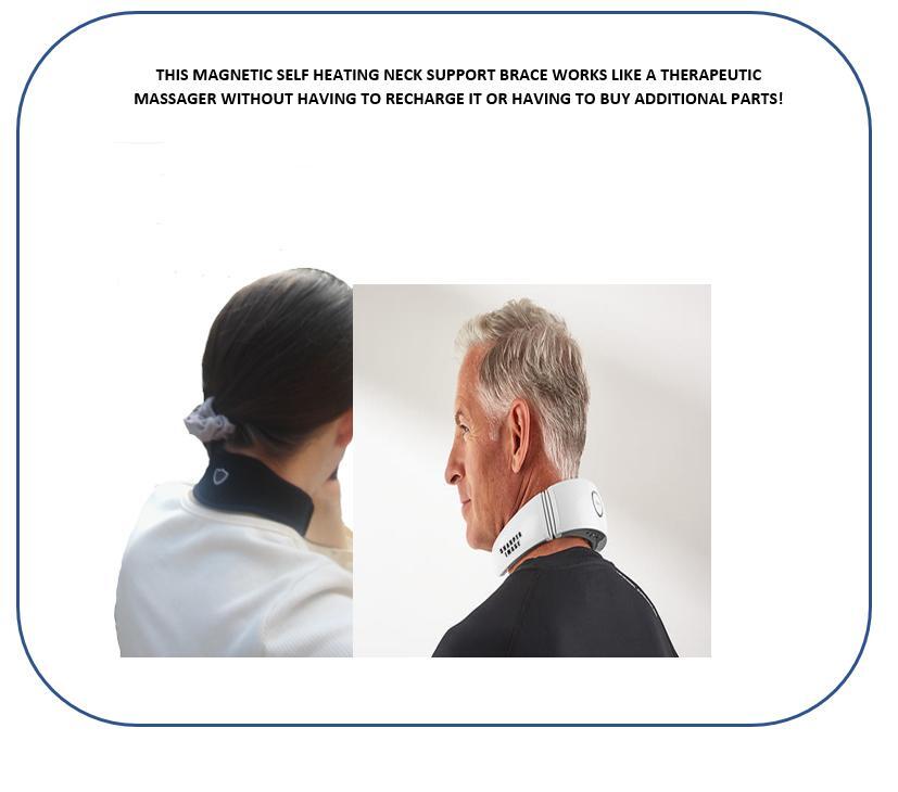 Ergonomic Neck Support Self Heating Device for Work and Text/Tech Neck