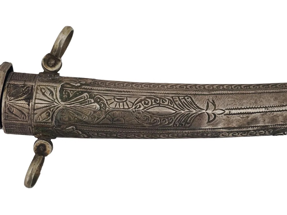 ANTIQUE MOROCCAN KOUMMYA DAGGER W. SHEATH