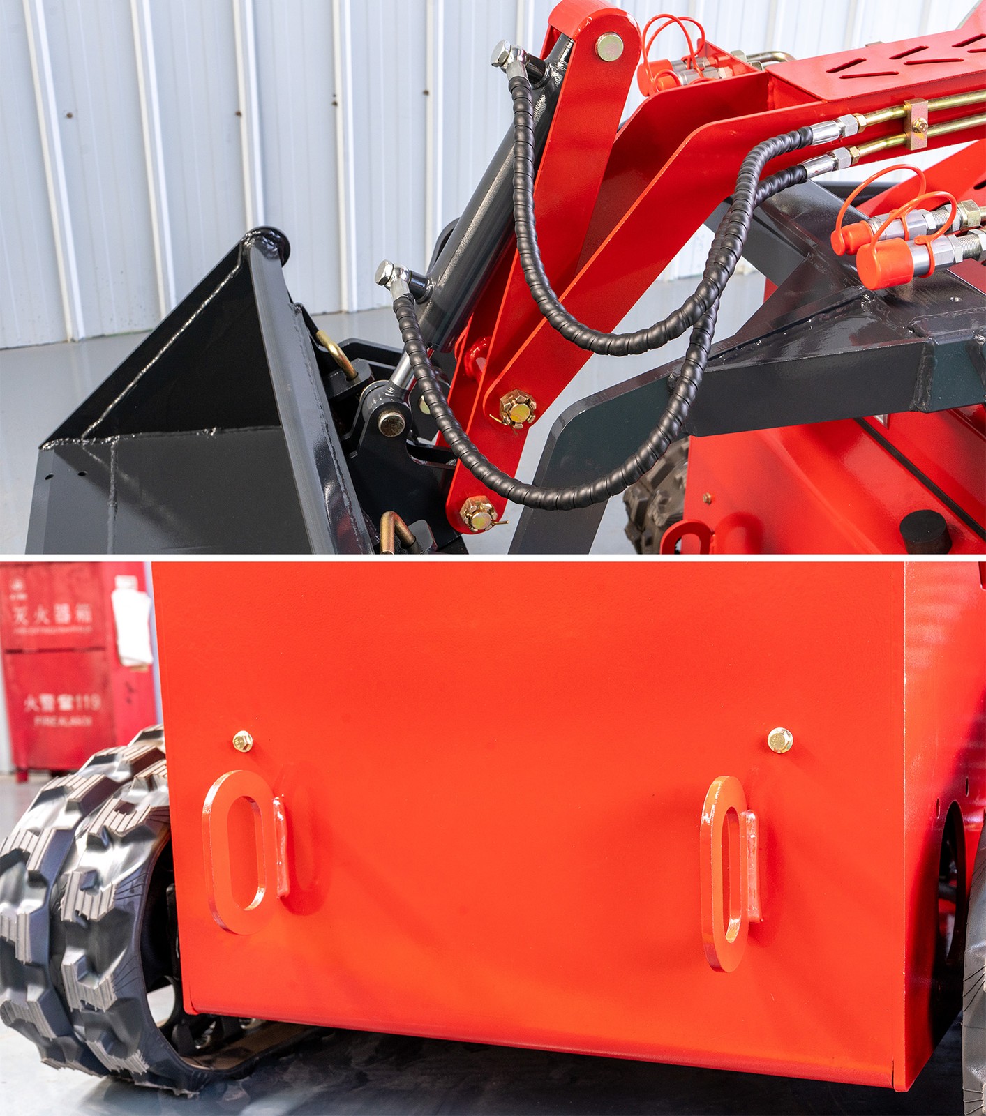 480 2645Lbs Tracked EPA 23HP 13GPM Mini Skid Steer 3-Pumps FREE SHIP Unloading