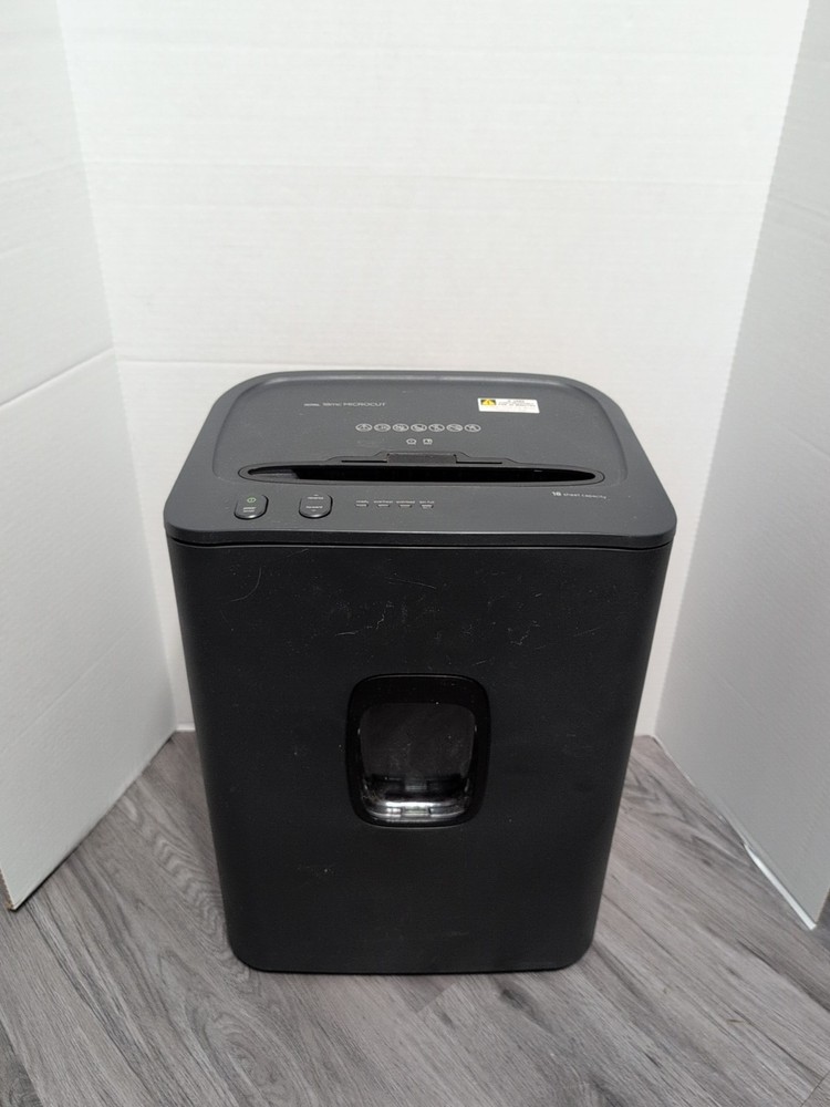 ROYAL 18MC CONSUMER MICRO-CUT SHREDDER- 18 SHEET SINGLE PASS 7.4 GALLON WASTEBIN