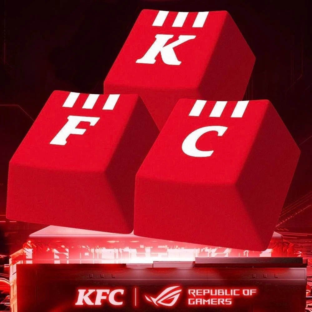 2025 KFC ROG Keyboard KeyCap Replace Completed Set 6 PCS NIP
