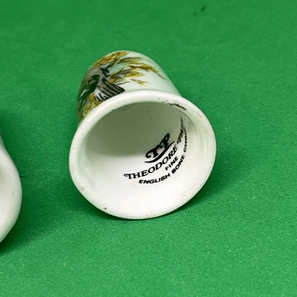 9 Fragile Thimbles / Assorted / Flowers /JFK / Etc.