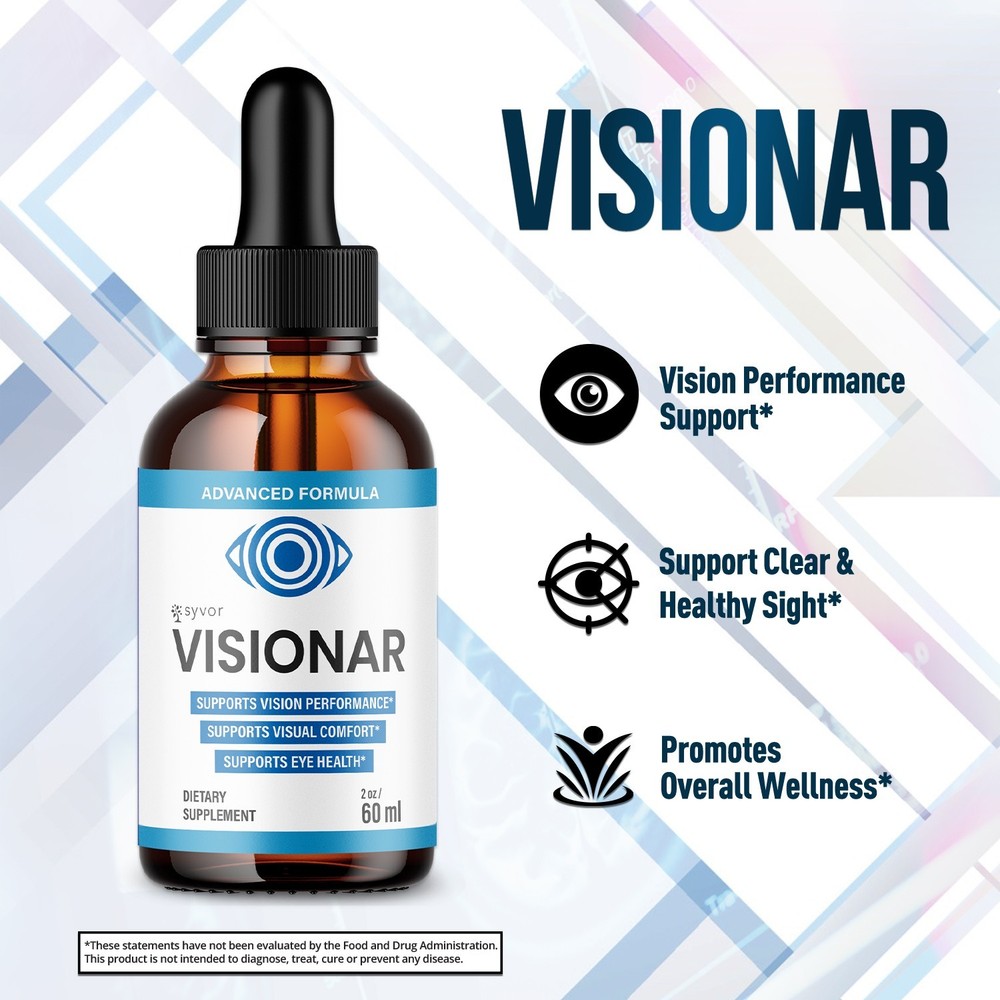 (2 Pack) Visionar Drops Enhance Vision, Support Healthy Eye Function 60 Servings