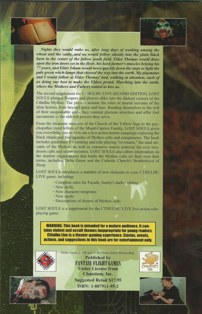Cthulhu Live Second Edition Value Pack - All 5 Books, Core Rules & Supplements