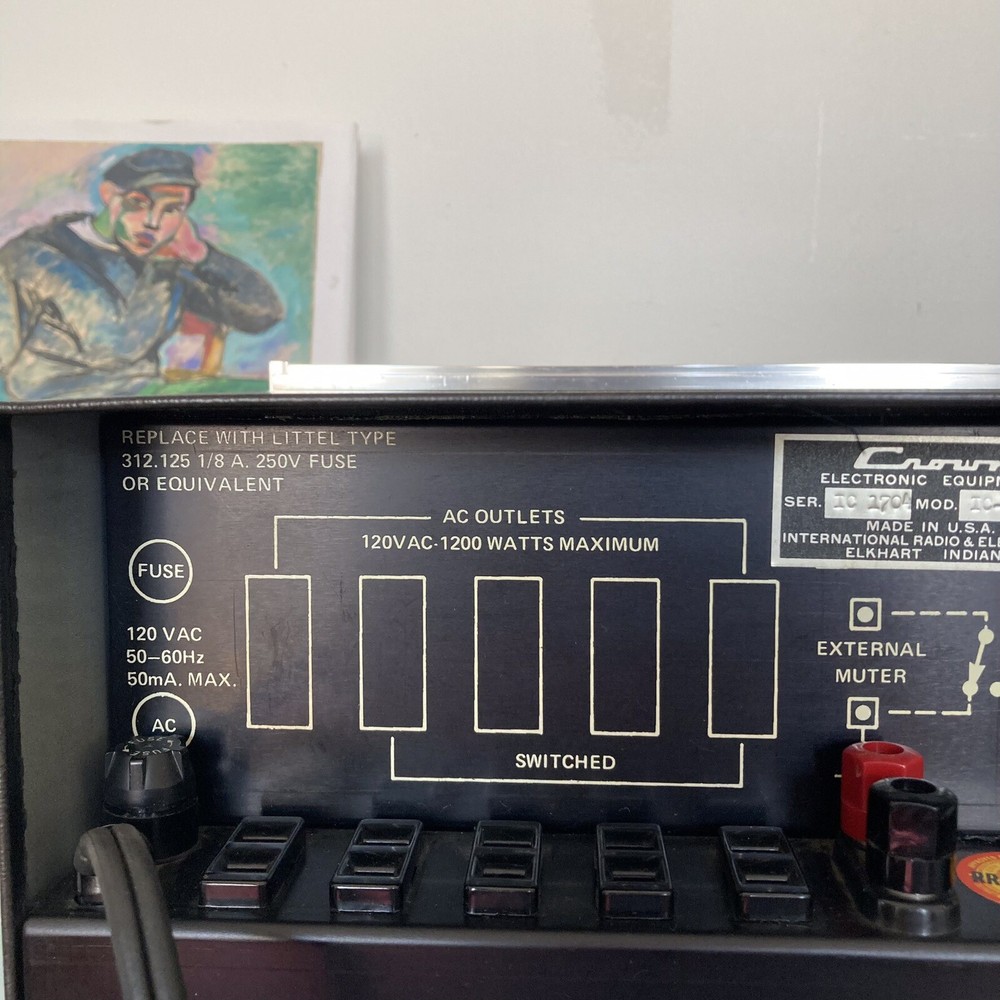 VTG Crown IC150 Solid State Integrated Circuit Stereo Console Preamplifier W/BOX