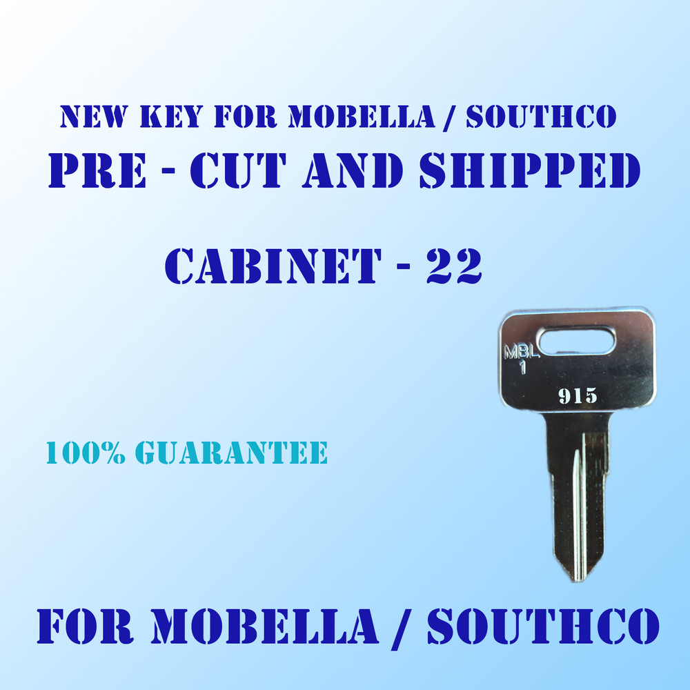 Replacement key for Mobella / Southco boat lock. For code: 915, 100% works.