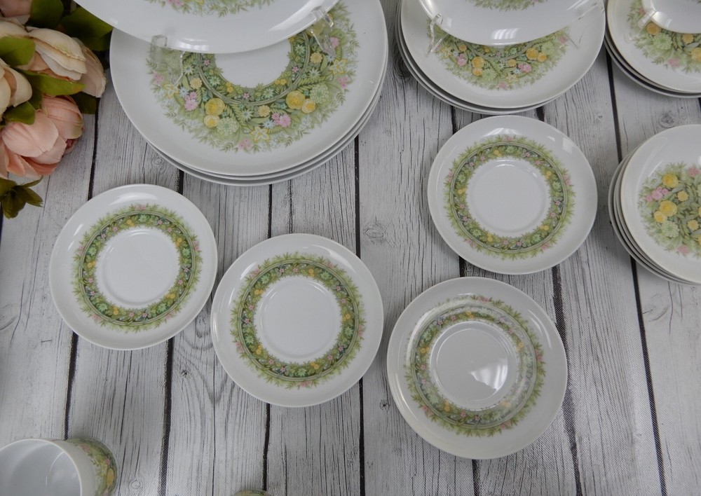 27 Pc 7-Piece 4 Place Setting Noritake Younger Image "BIMINI" 6923 Pattern