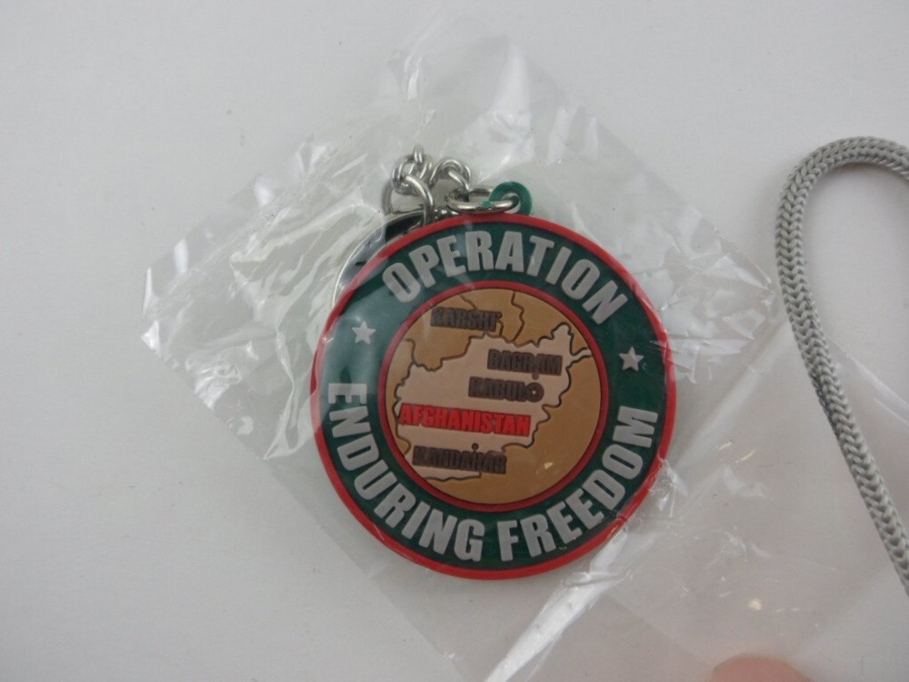 Operation Enduring Freedom Keychain - Rubber