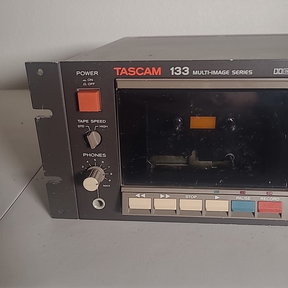 Tascam 133 Multi Image Cassette Deck Tape Player Recorder Rackmount Untested