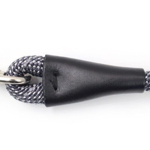 No Pull Dog Leash for Medium Dogs - Grey Nylon, Easy Control,Comfortable Walking