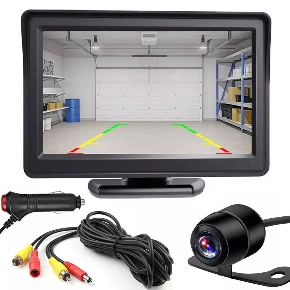 Car Rear View Backup Camera Reverse HD Parking Night Vision and 4.3" Monitor