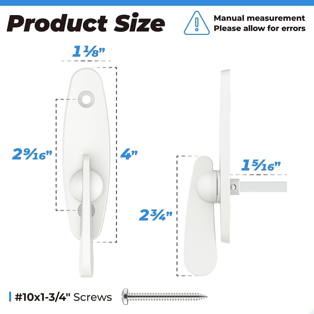 2573609 Replacement Andersen Gliding Door Thumb Latch Compatible with White