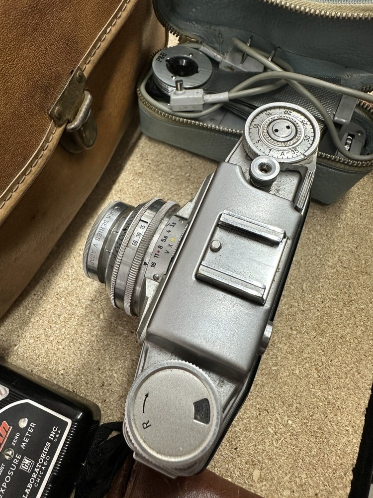Ansco Memar Silver Black 35mm Manual Program Mode Rangefinder Camera