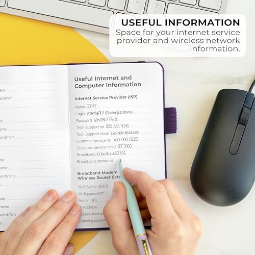 Password Book – Alphabetized Internet Address & Password Organizer - Computer