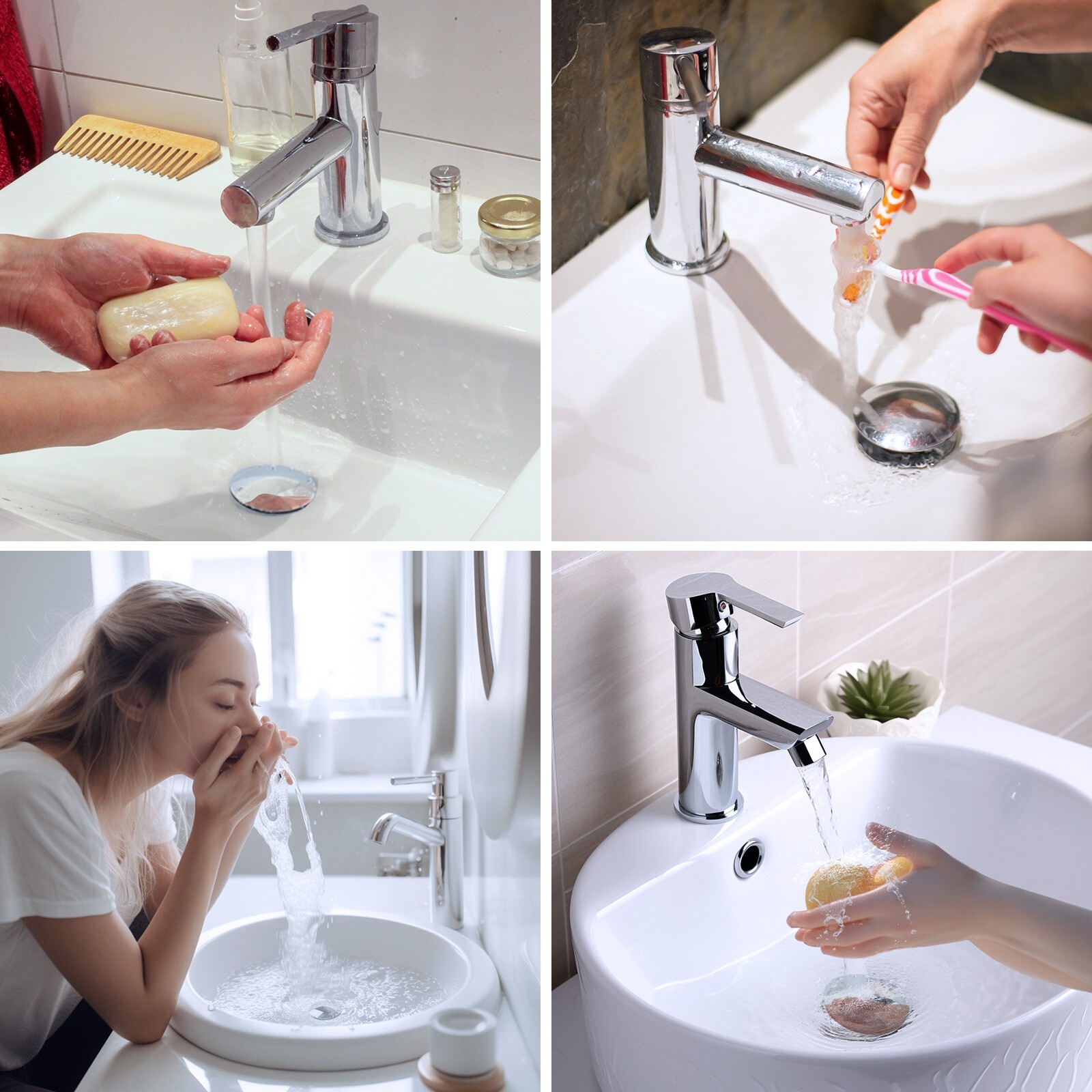 2-in-1 Bathroom Sink Stopper Universal Pop-Up Drain Strainer