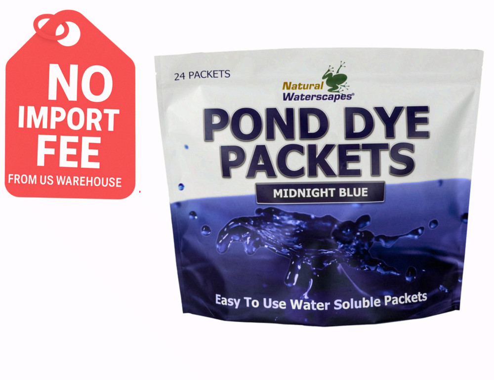 Natural Waterscapes Midnight Blue Pond Dye Packets- 24 water soluble packets