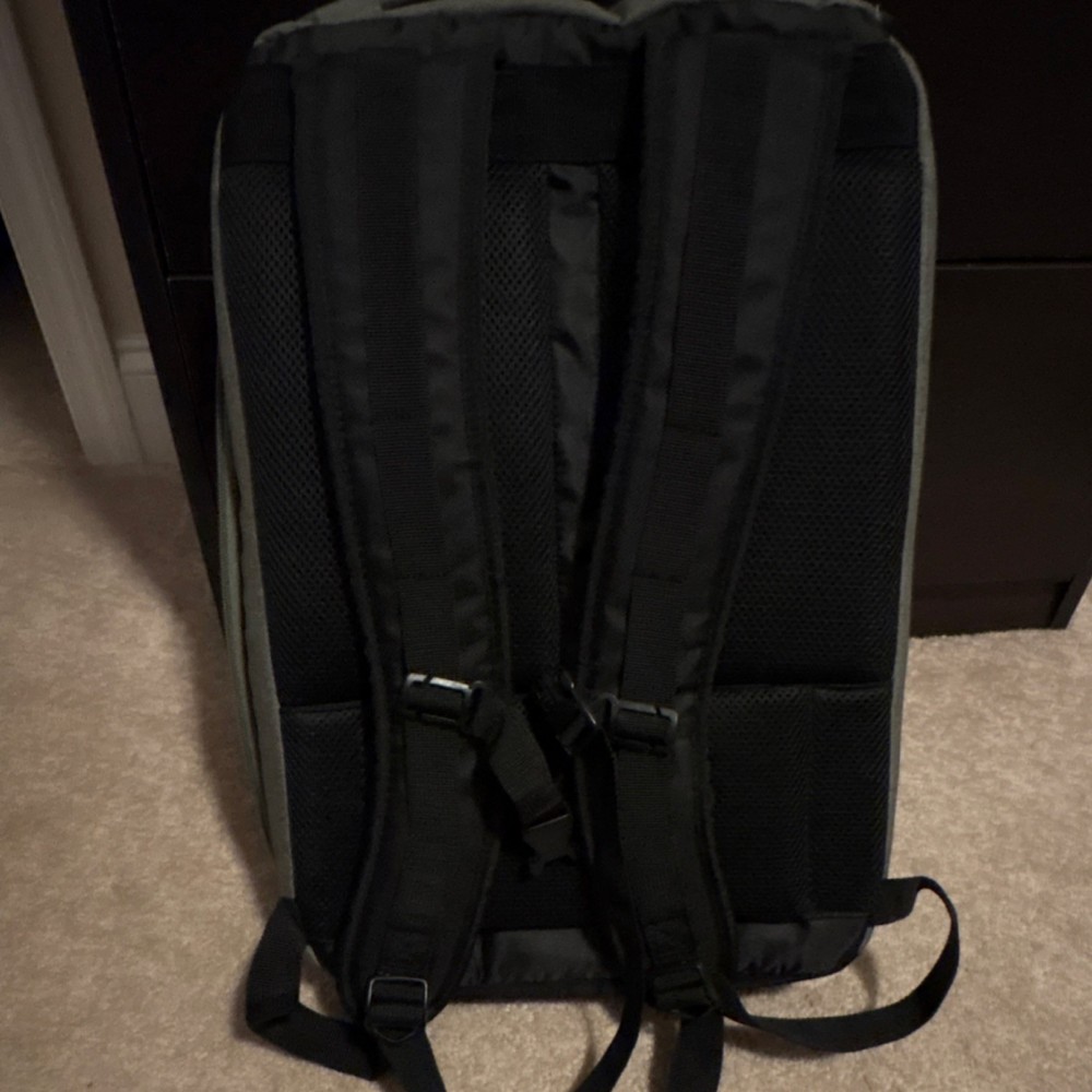 eBags Gray Backpack Multiple Compartments Adjustable Straps Soft Case Unisex