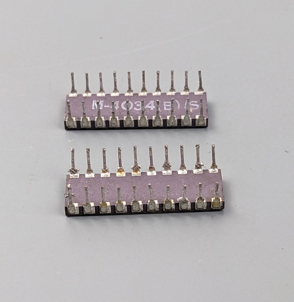 (2) NS MM5035D Octal 80-Bit Shift Register ICs