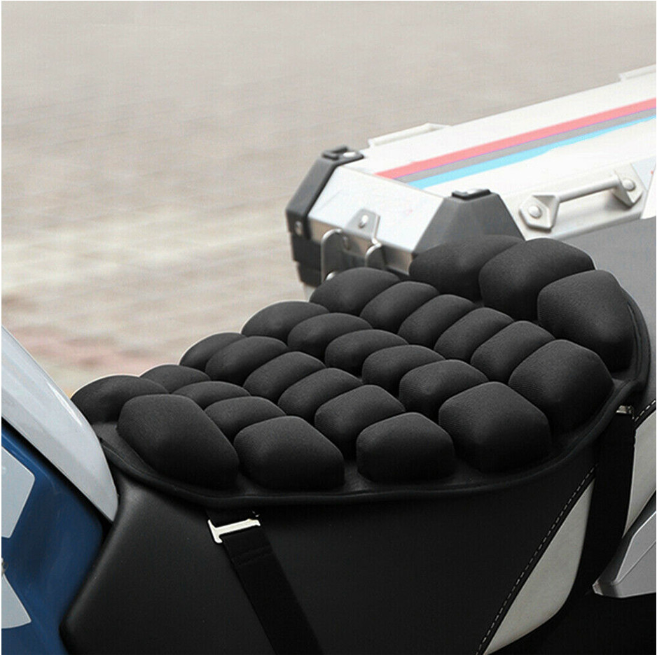 1Pcs Motorcycle 3D Seat Pad Comfort Gel Cushion Universal Motorbike Pillow Cover