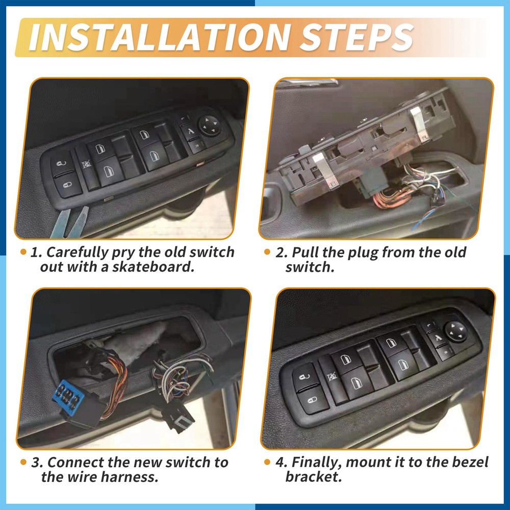 Front Left Driver Side Power Window Switch for Ford Explorer GB5Z14529DA